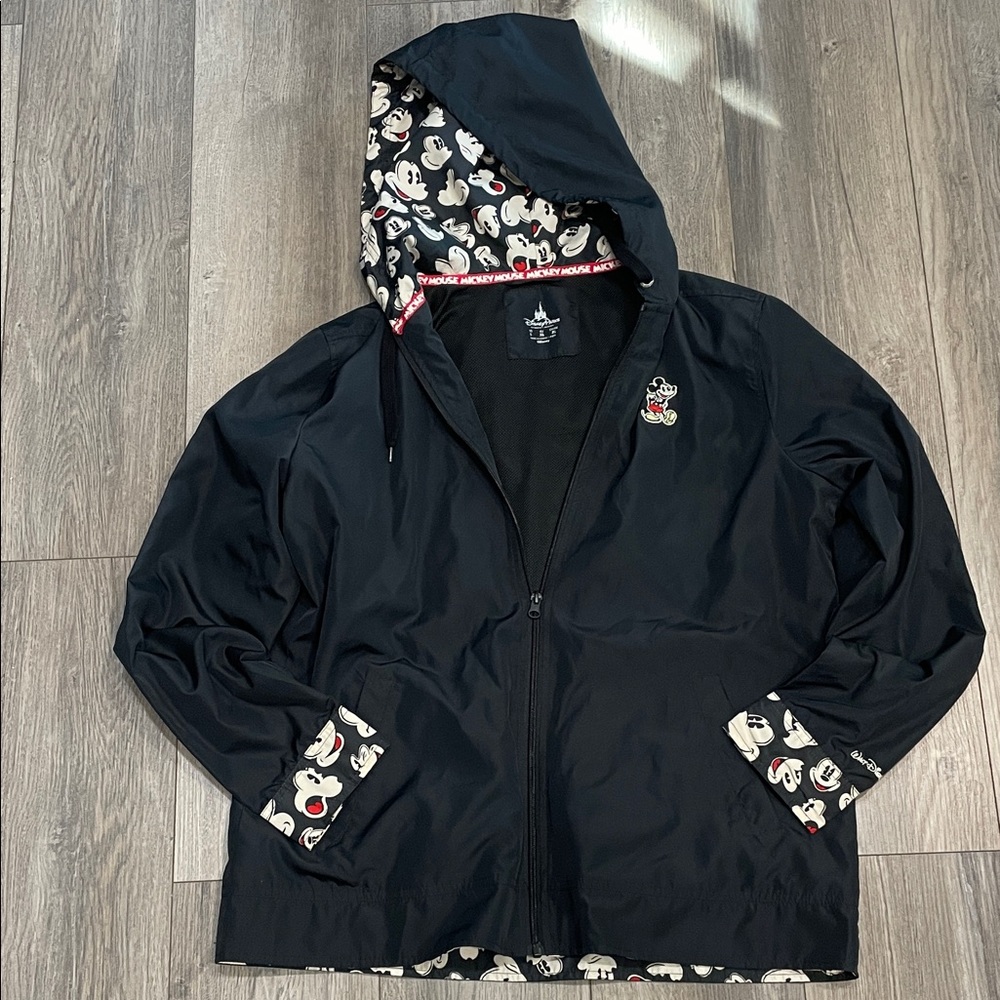 Disney Black Utility Jacket with Character Print